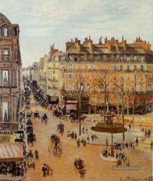  pariser - rue Saint Honore Sonne Wirkung Nachmittag 1898 Camille Pissarro Pariser